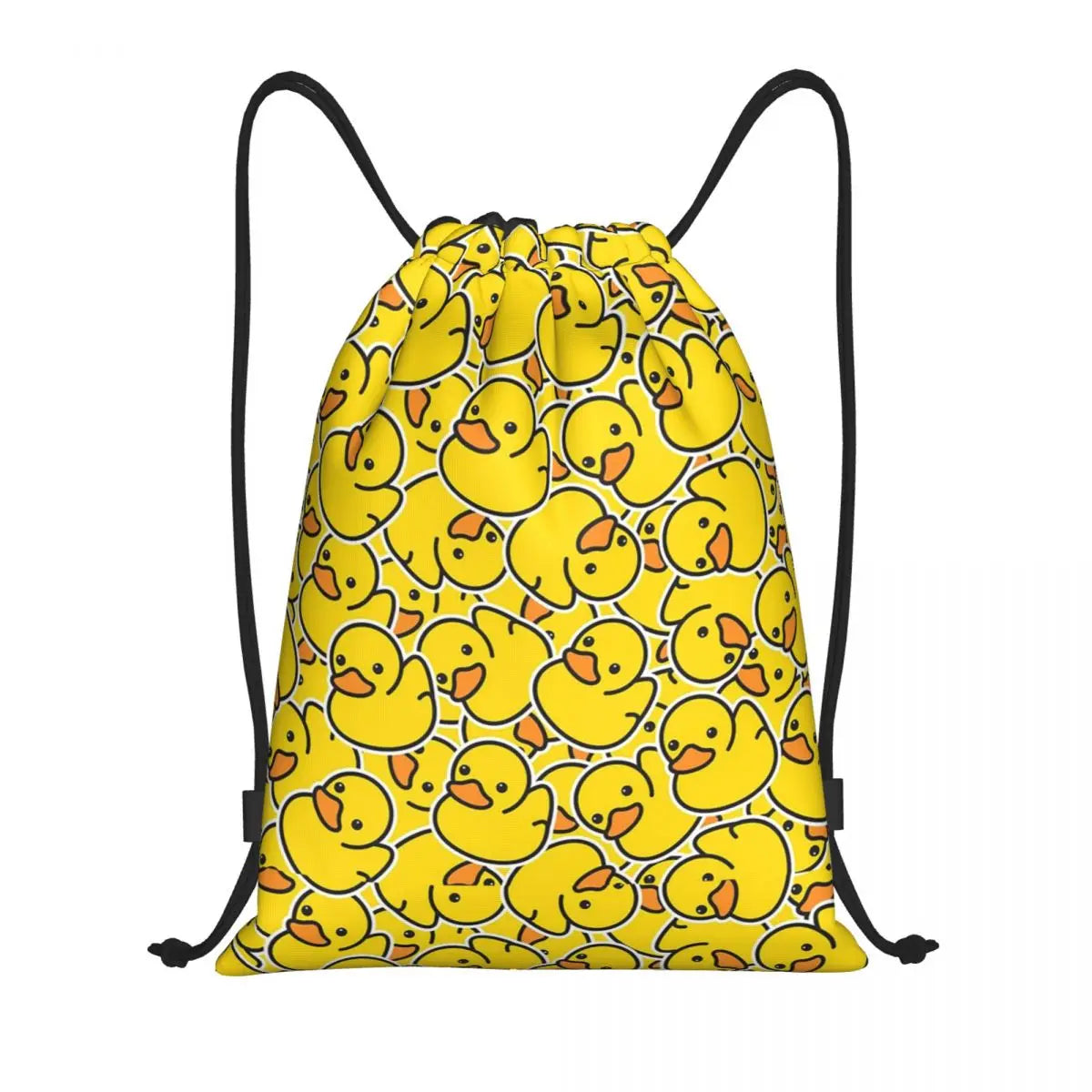 Yellow Classic Rubber Duck Backpacks Multi-function Portable Drawstring Bundle Pocket Storage Bag Book Bag For Man Woman Student