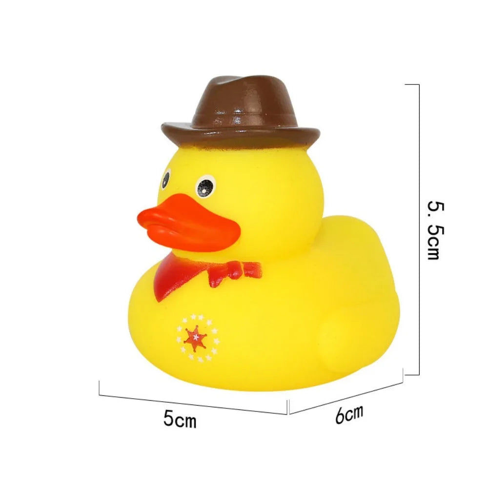 Kids Little Yellow Duck Toddler Toys Squeeze Sound Rubber Bath Toy Cute Water Toys Swimming Summer Outdoor Sport Accessories