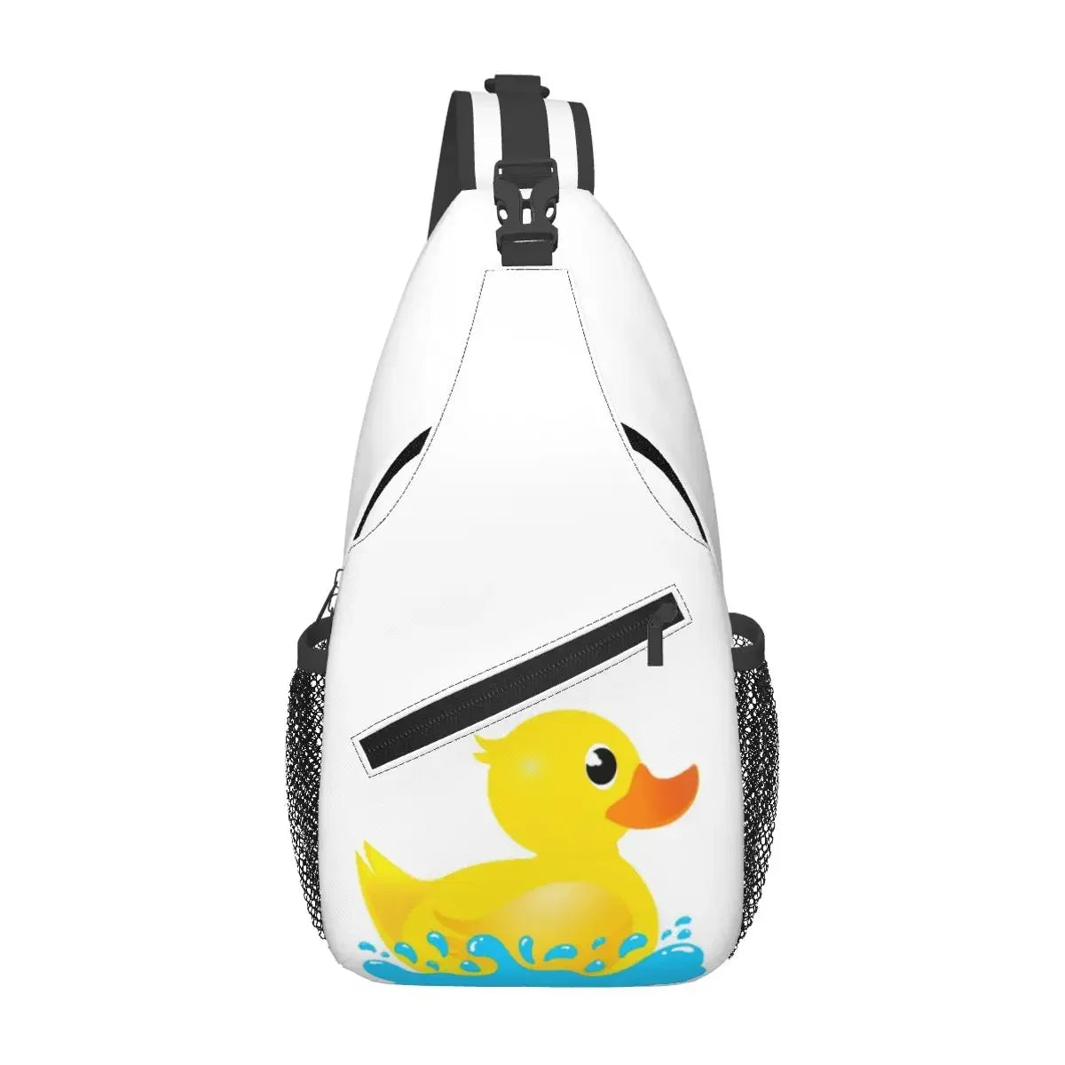Yellow Classic Rubber Duck Chest Bag Men Sling Crossbody Backpack Chest Bag Traveling Hiking Daypack Shoulder Bag