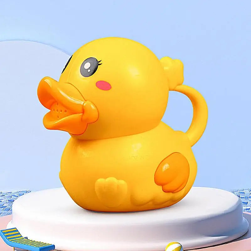 Watering Can for Kids Toy Watering Can Yellow Duck Container Bucket Tool Pitcher for Gardening Flower Yard Outdoor Beach