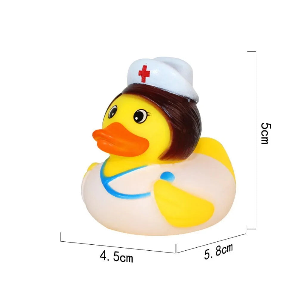 Kids Little Yellow Duck Toddler Toys Squeeze Sound Rubber Bath Toy Cute Water Toys Swimming Summer Outdoor Sport Accessories