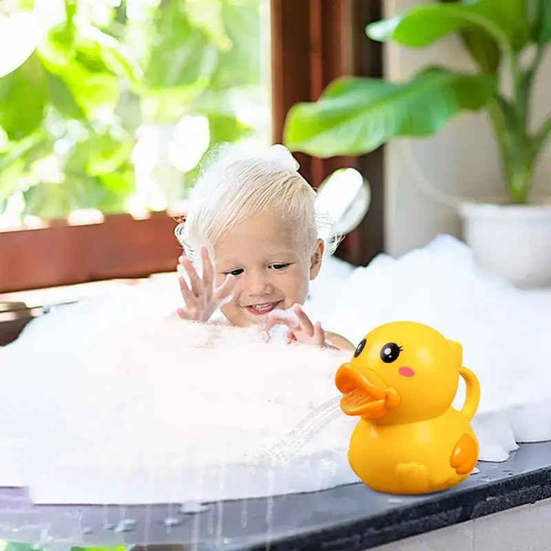 Watering Can for Kids Toy Watering Can Yellow Duck Container Bucket Tool Pitcher for Gardening Flower Yard Outdoor Beach