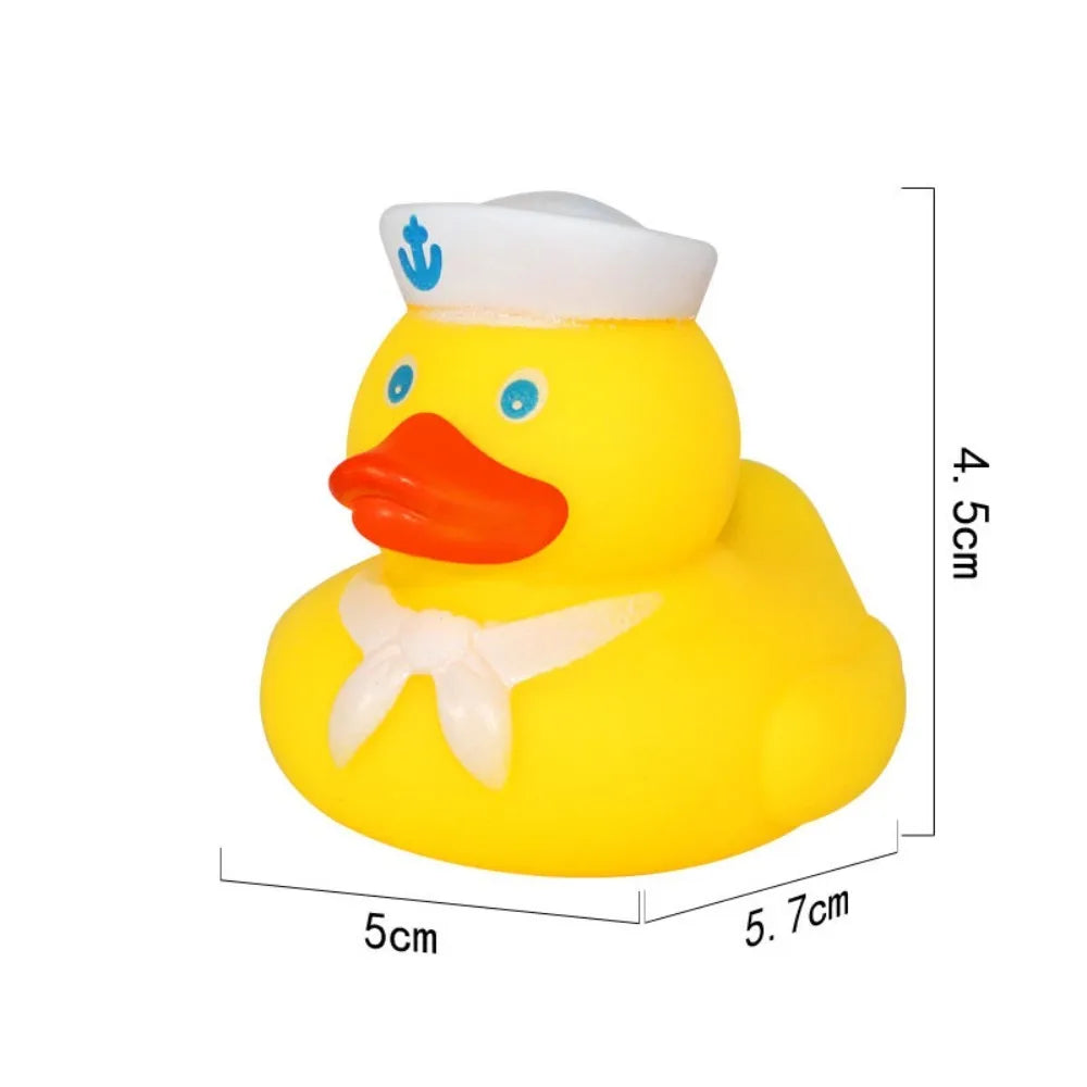 Kids Little Yellow Duck Toddler Toys Squeeze Sound Rubber Bath Toy Cute Water Toys Swimming Summer Outdoor Sport Accessories