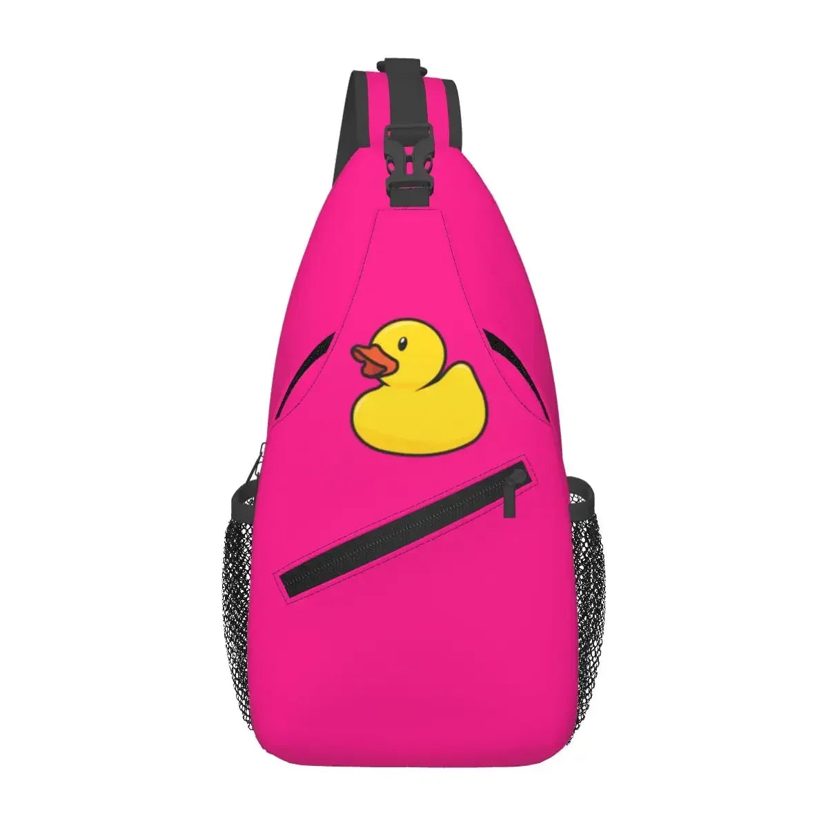 Yellow Classic Rubber Duck Chest Bag Men Sling Crossbody Backpack Chest Bag Traveling Hiking Daypack Shoulder Bag