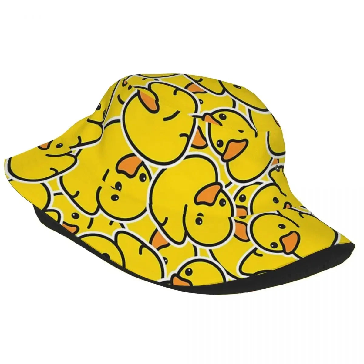 Yellow Classic Rubber Duck Bucket Hats Panama For Kids Bob Hats Outdoor Fashion Fisherman Hats For Summer Fishing Unisex Caps