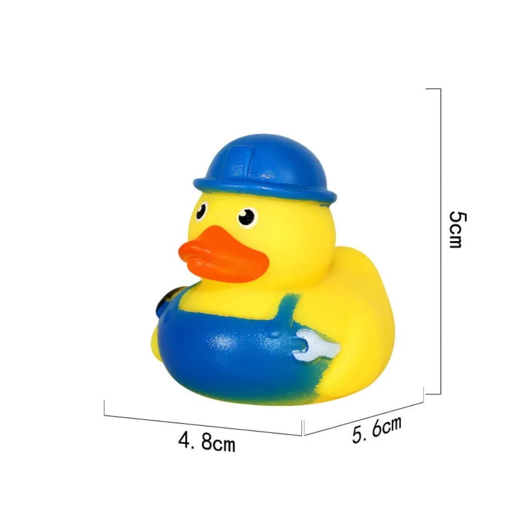 Kids Little Yellow Duck Toddler Toys Squeeze Sound Rubber Bath Toy Cute Water Toys Swimming Summer Outdoor Sport Accessories
