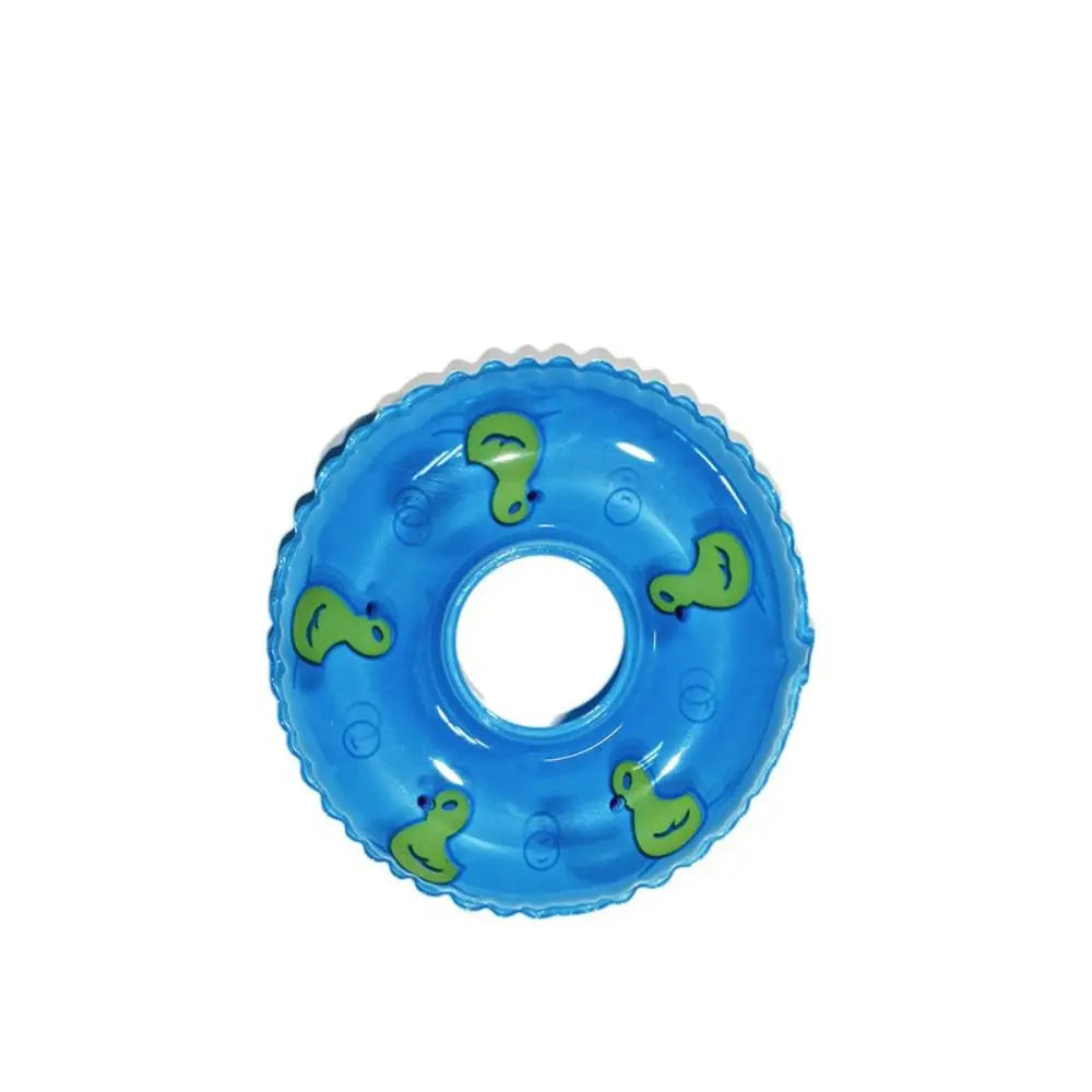 PVC Dollhouse Miniature Swimming Ring Dolls Accessories Inflatable Mini Rings Swimming Toy DIY Yellow Duck