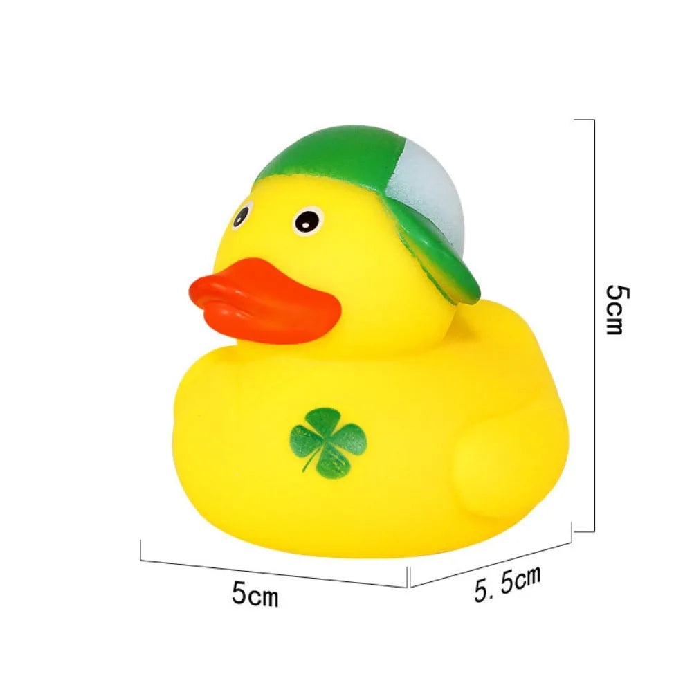 Kids Little Yellow Duck Toddler Toys Squeeze Sound Rubber Bath Toy Cute Water Toys Swimming Summer Outdoor Sport Accessories