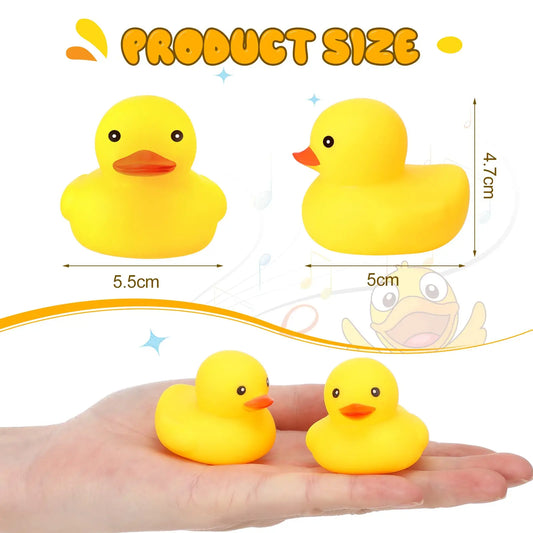 10-100pcs Colourful Rubber Ducks, Toys Squeaky Rubber Ducks Cute Float Duckies for  Birthday Party Favors Class Prizes Car Decor
